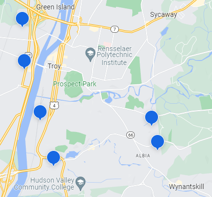 Vrbo Troy, NY Map